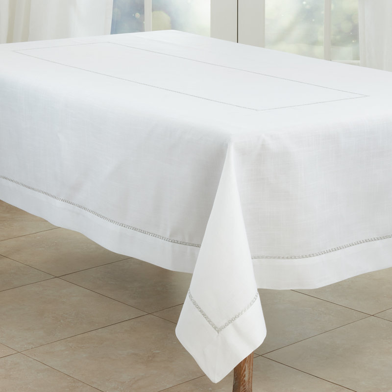 Aloway Polyester Tablecloth, 65" W x 180" L, Silver