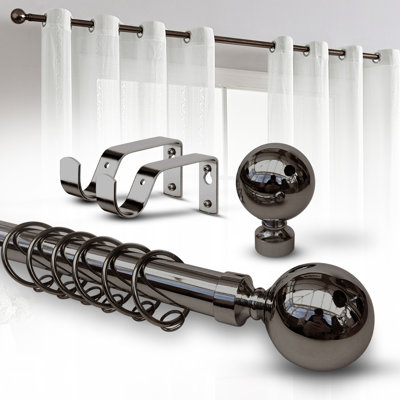 Adjustable 4.5cm Double Curtain Pole