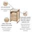 Wenko Wood Laundry Hamper