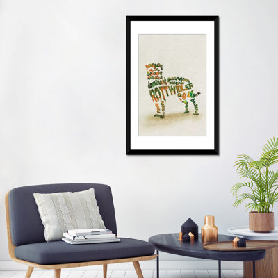 « rottweiler » par ayse deniz akerman, reproduction d’impression sur toile tendue