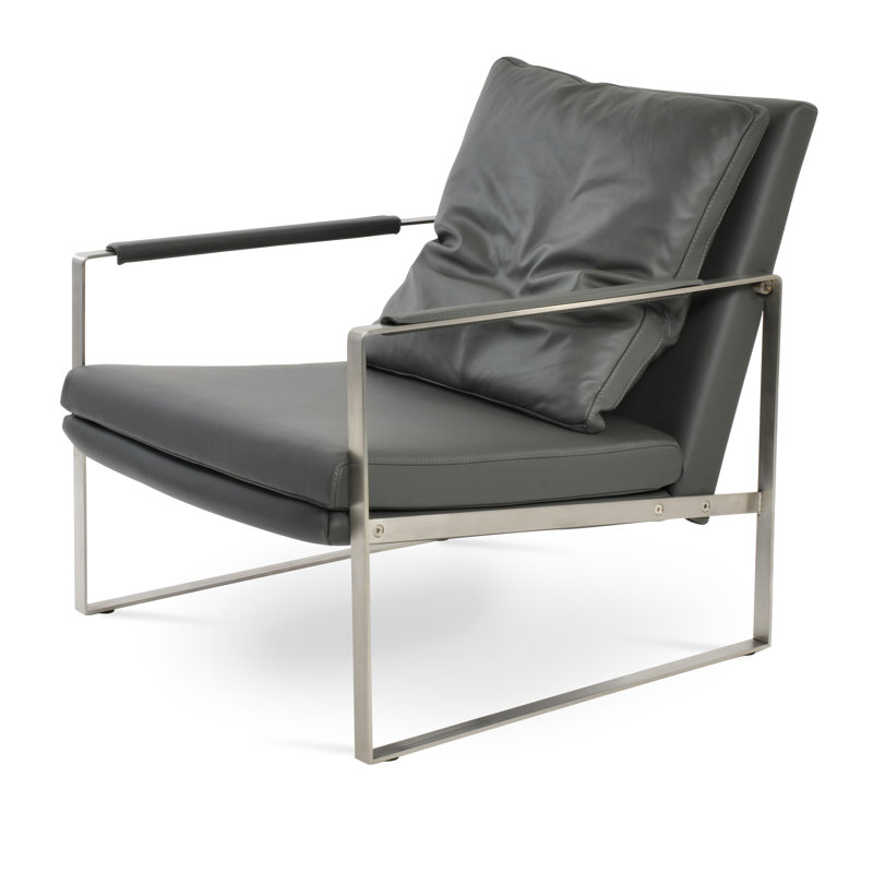 Fauteuil Zara, Gris foncé