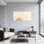 Motif tendance de soleil levant avec des lignes rayonnantes et des teintes chaudes-242146074