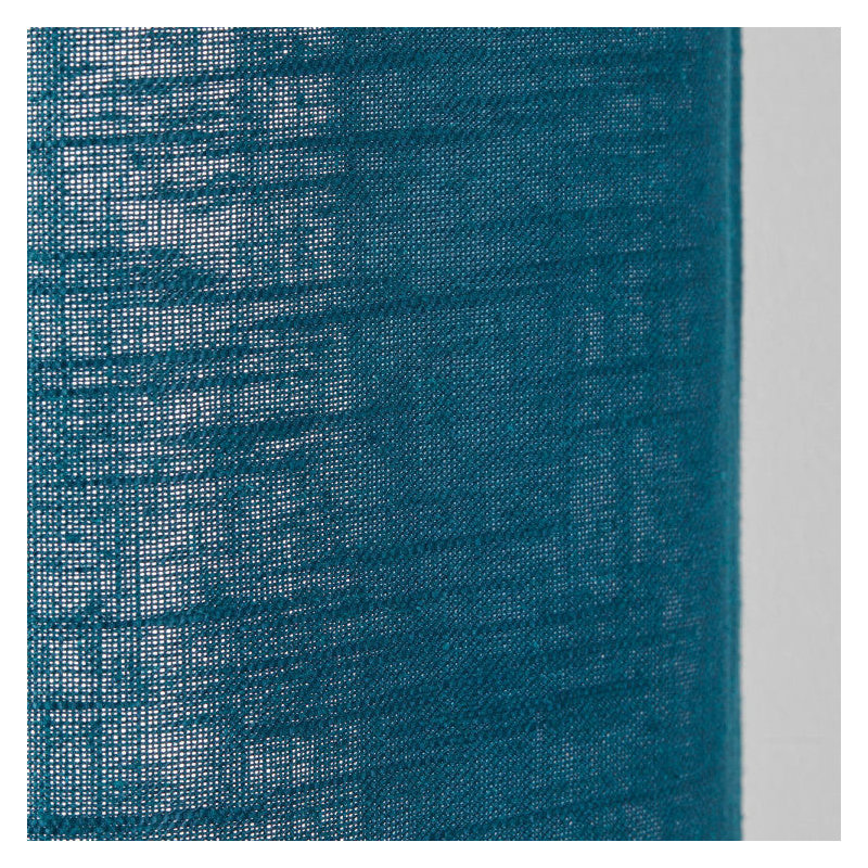 Bellavista Semi Sheer Curtain Single Panel, Deep Turquoise, Width 145 x Drop 280cm