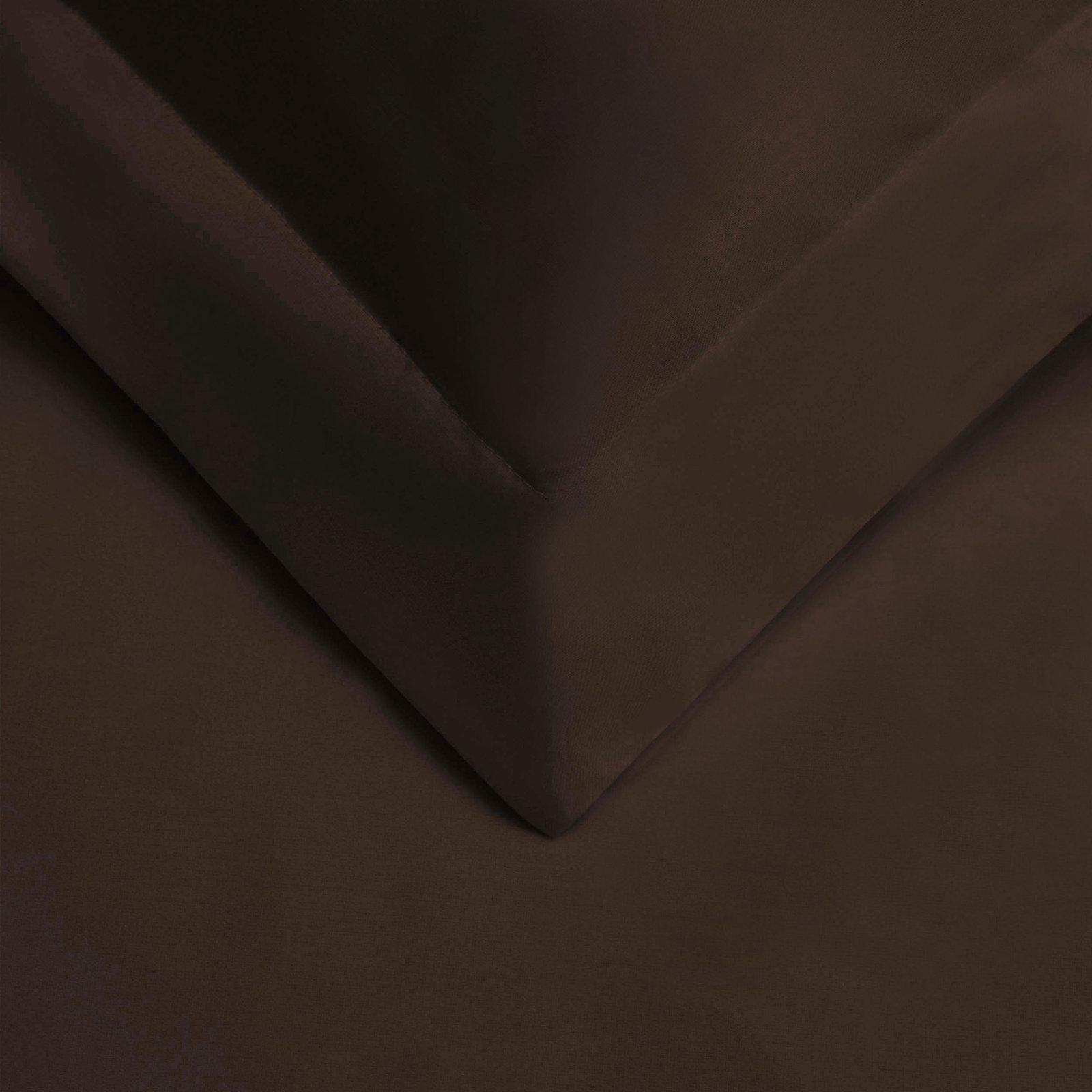 Edmont Egyptian Cotton Duvet Cover Set, Twin, Chocolate