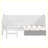 Wooden Twin Size Daybed with Storage Shelves and Lockers, Multi-functional Bed with Study Desk and Matching Stool-2022158763