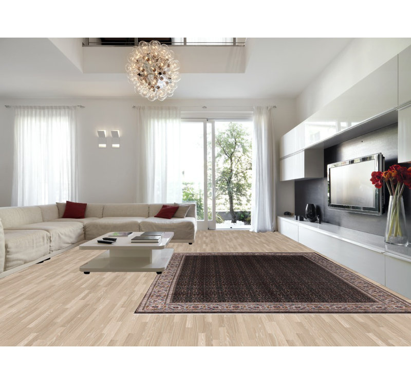 Tapis traditionnel turc noir 10 x 13