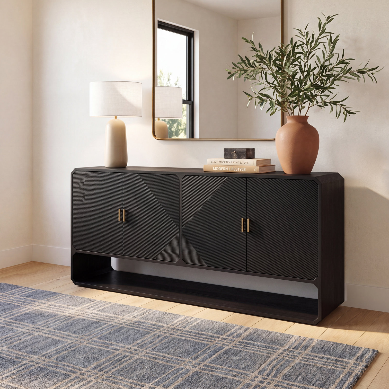 Gable 68.5'' Sideboard, Black Ash