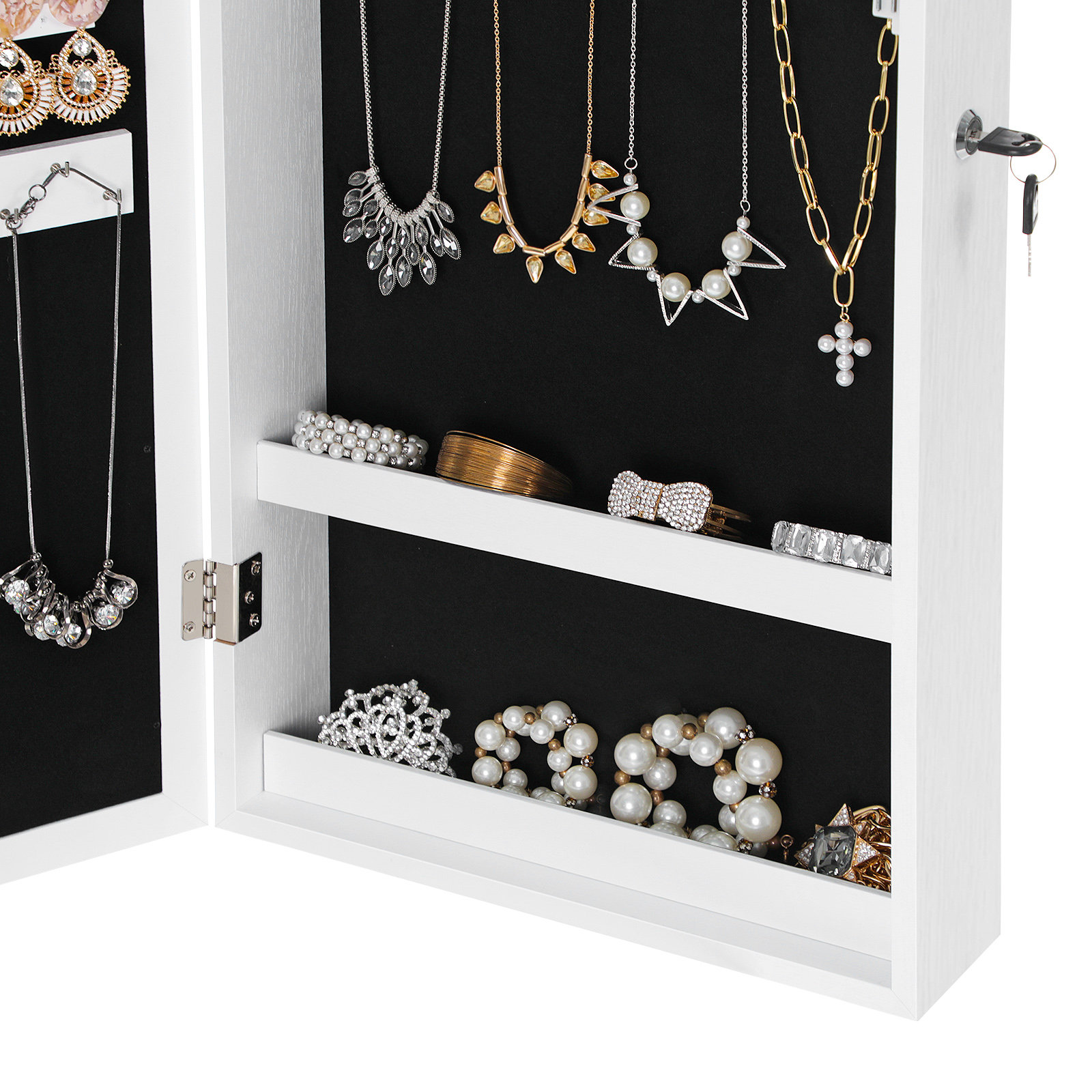 Ebern Designs Karmakar 14.6'' Wide Wall Mounted Jewelry Armoire with