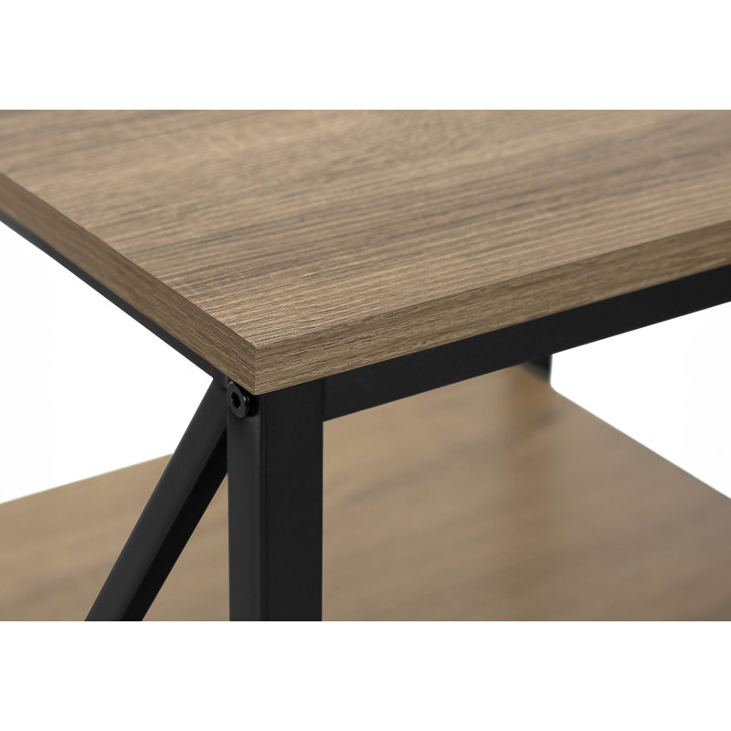 Table d'appoint, Dessus taupe/Socle noir
