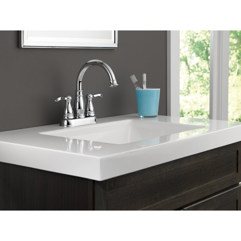 Porter Centerset Bathroom Faucet with Drain Assembly, Chrome