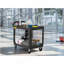 Chariot de service à roulettes de type nouveau, grand et robuste, à usage polyvalent pour l'intérieur et l'extérieur, capacité totale de 550 lb, avec roulettes en caoutchouc thermoplastique non marquantes de 5 pouces (2 avec frein)