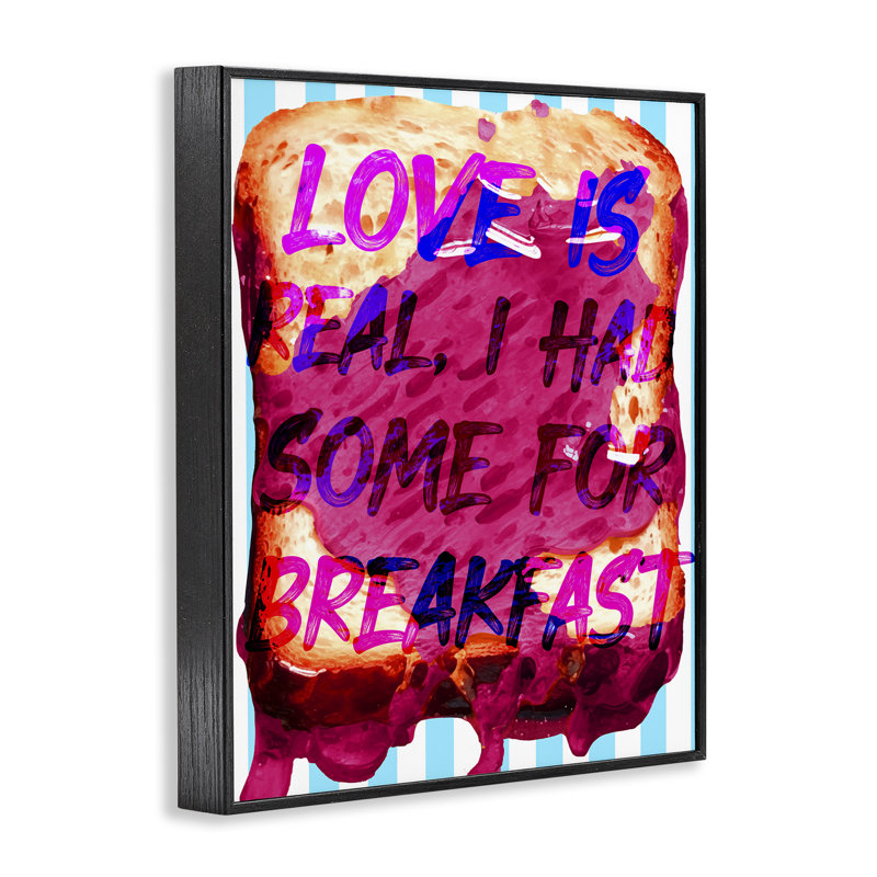«Love Is Real» par Daphne Polselli, Giclée encadrée noir minuit, H 30 po x l 24 po