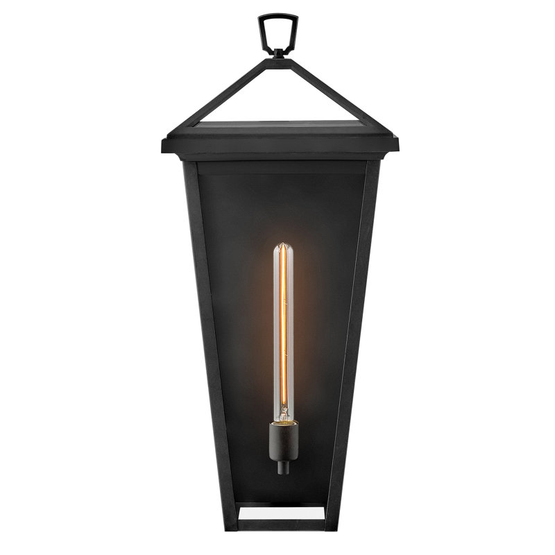 Grande lanterne murale Hinkley Alford Place, Museum Black, 27" H x 12" W x 10.25" D
