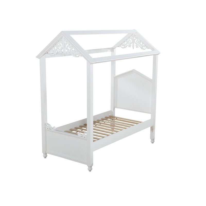 Ayssa Twin Bed in White (Trundle not included)
