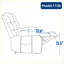 Fauteuil inclinable électrique Chenille avec massage par vibration 8 points et chauffage lombaire-106862019