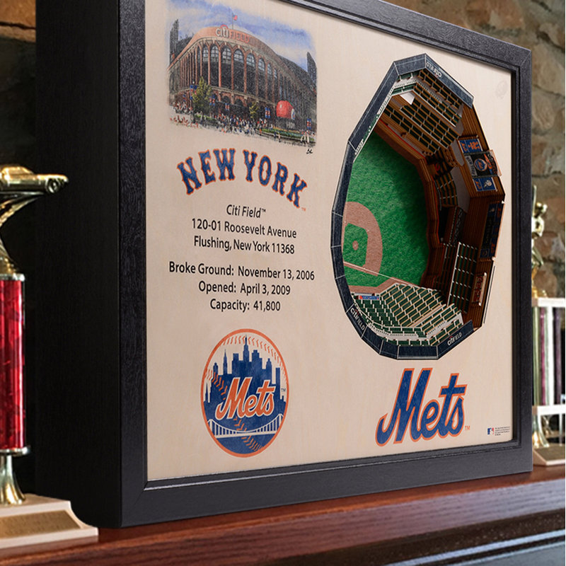 MLB 25-Layer StadiumViews 3D Wall Art, New York Mets