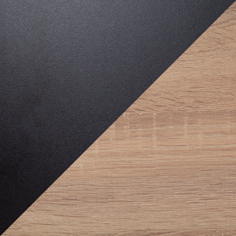 Bureau avec tablettes Avenell, Naturel/noir
