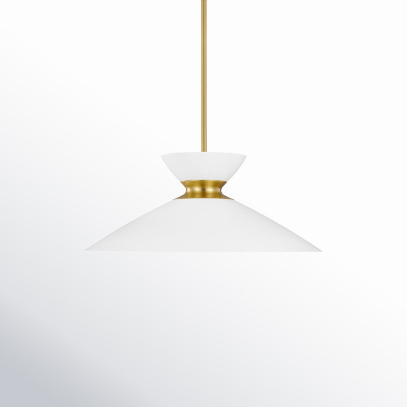 Luminaire suspendu conique à 1 lumière Heath, Bronze brillant