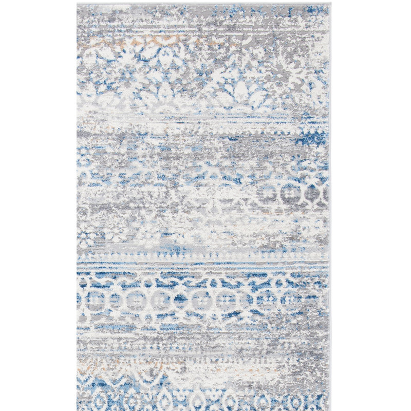 Grayton Cotton Southwestern Rug, Square 6'7"