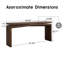 Console de 65 pouces en placage de bois massif, table de canapé d'entrée longue pour salon, couloir et appartement-1647697367