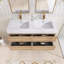 Meuble-lavabo mural double 48 po avec surface solide 48 po-433716126-433716125