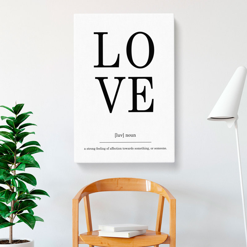 Definition Of Love - Wrapped Canvas, 50cm H x 35cm W x 3cm D
