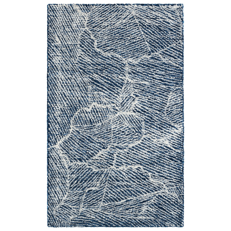 Mairianne Hand Tufted Wool Pile Abstract Rug, Rectangle 3' x 5'