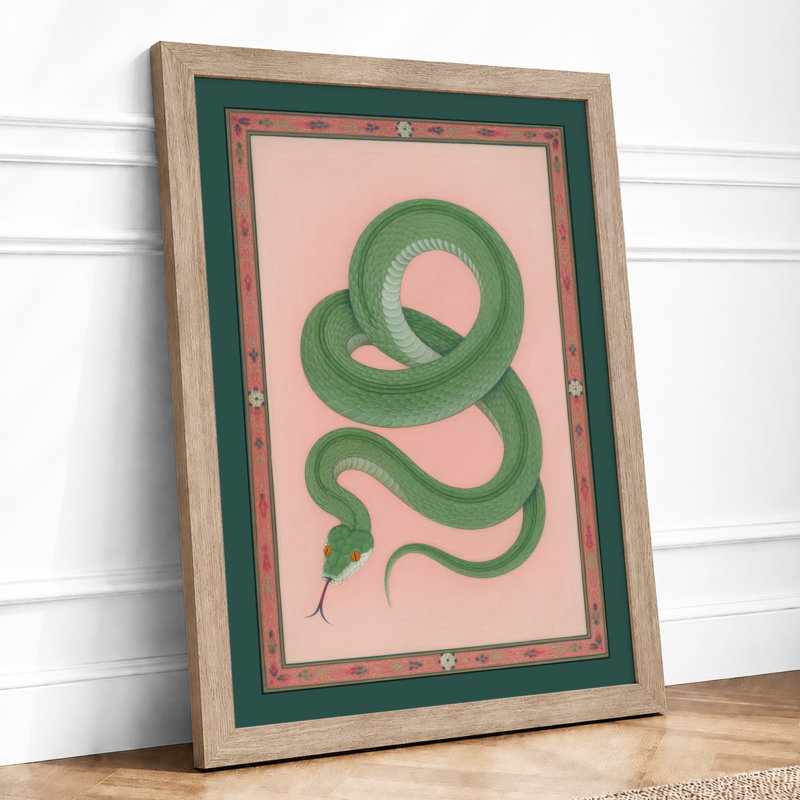 Coiled Serpent Vintage - Print, Oak, A4 - 29.7 x 21.0 cm
