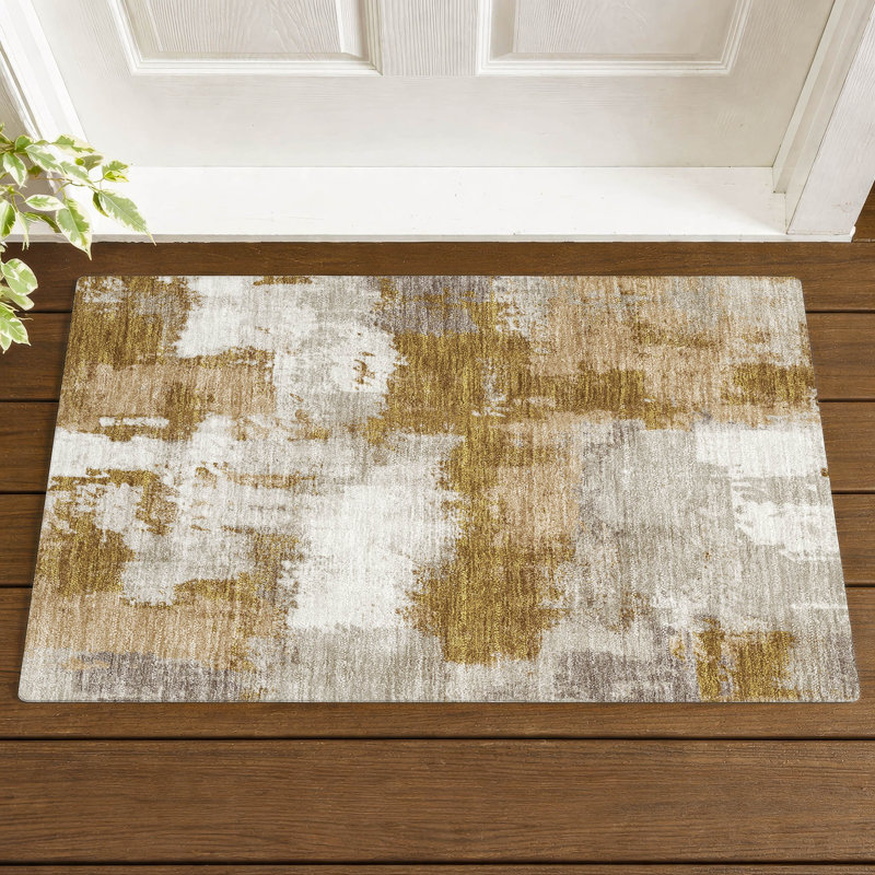 Machine Washable Indoor/Outdoor Chantille ACN2913 Modern Rug, 1'8" x 2'6", Walnut