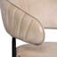 Tabouret de bar Barrett au fini caramel style Mid-Century sur cuir véritable-258623439