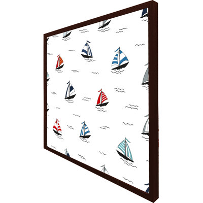 Curlee Red And Blue Sailboats - Single Picture Frame Print