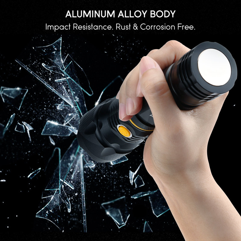 LED Flashlight & Work Light, Battery Operated, Magnetic Base, Water Resistant