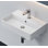 HOROW Basin 560mm L x 360mm W White Ceramic Rectangular Sink with Overflow