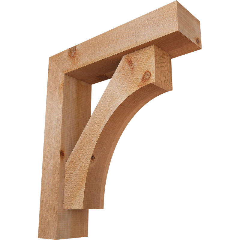 Support Westlake Block avec support décalé, 28 x 24, Cèdre rouge occidental de l 6 po (scié brut)
