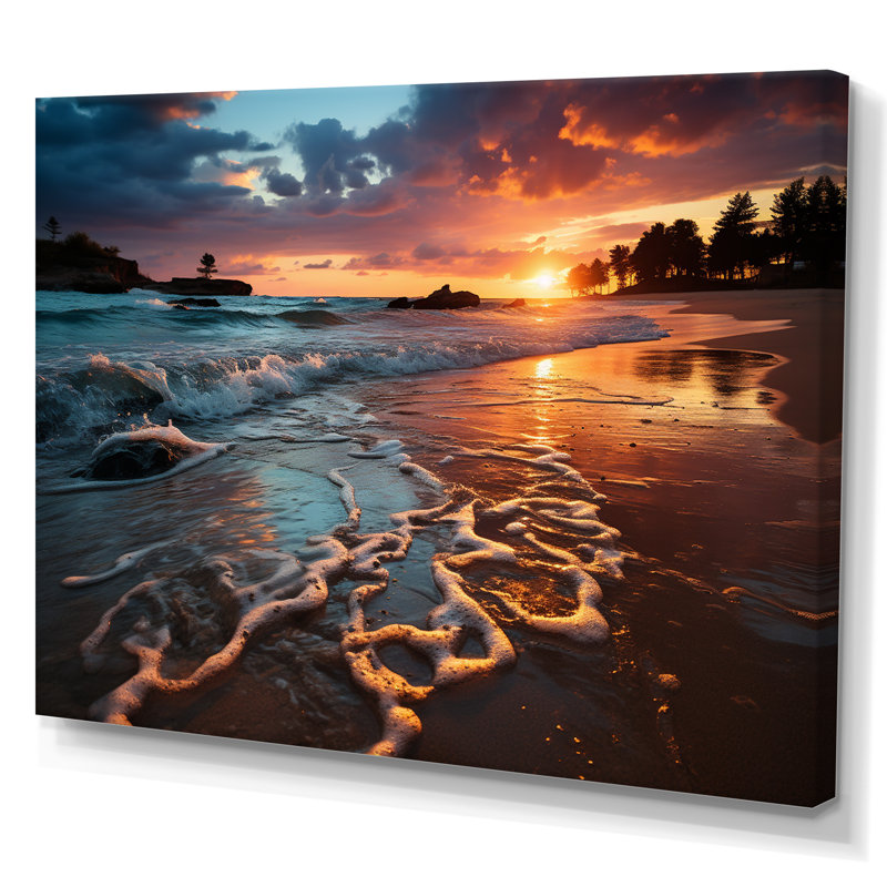 Sunset Horizon I, reproduction d'art sur toile, H 24 po x l 32 po x P 1 po, Toile tendue