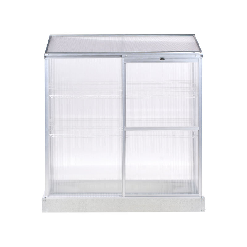 Balcony Greenhouse LECCE Silver 59 cm