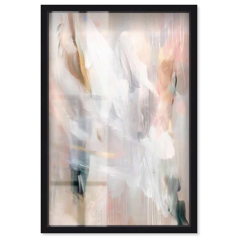 Décoration murale moderne Drifting Colors I Shadowbox Print par Art Remedy, Noir, H 16 po x l 11 po