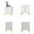 Hattenhauer 19.7" W 3-Drawer Nightstand-1970971573
