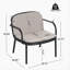 Fauteuil club d'extérieur en polypropylène Luna, ensemble de 2-201573460