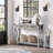 Farmhouse Entryway Table With Rattan Drawers, Console Table For Entryway, 43" Wood Sofa Table With Storage Living Room, Hallway-435630158