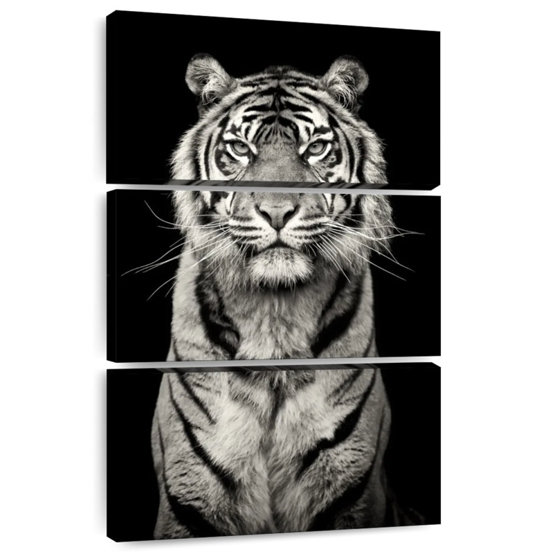 Brampt Powerful Tiger Portrait, 65" H x 42" W