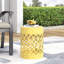 Grande table de bout d'extérieur en métal-117628039