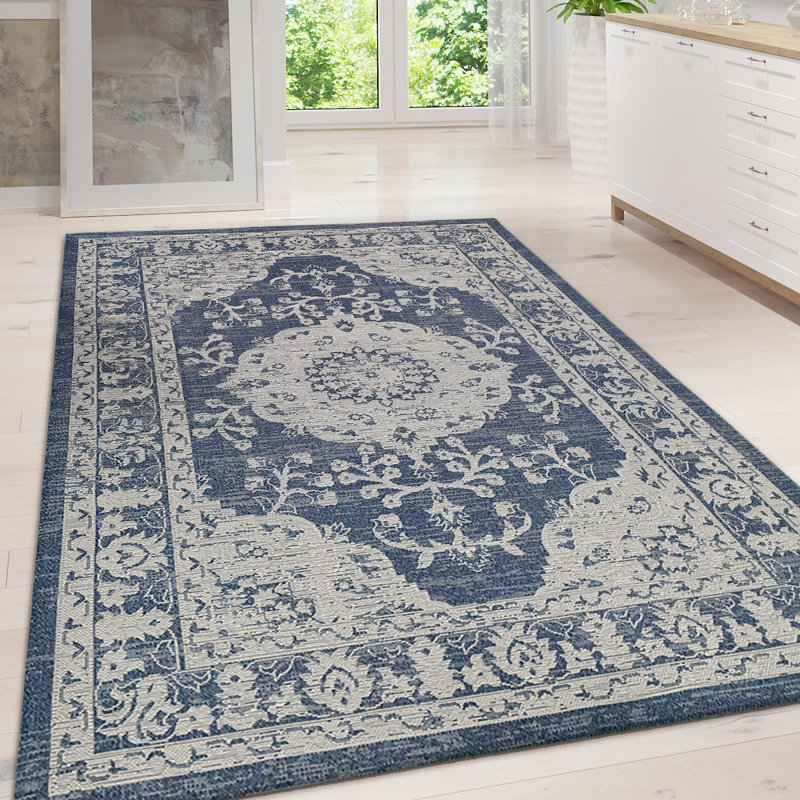 Mcgriff Oriental Cotton Hand Woven Area Rug, Rectangle 60 x 90cm