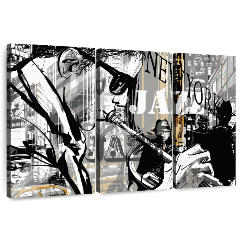 Abarca New York Jazz, H 28 po x l 45 po