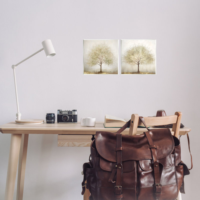 "Lone Trees in Nature", ensemble de 2 plaques murales, design par Irena Orlov