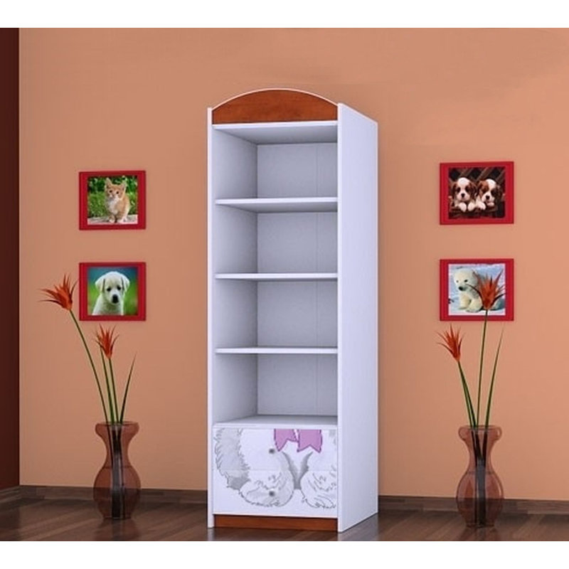 Orourke 1 Door Wardrobe, Red