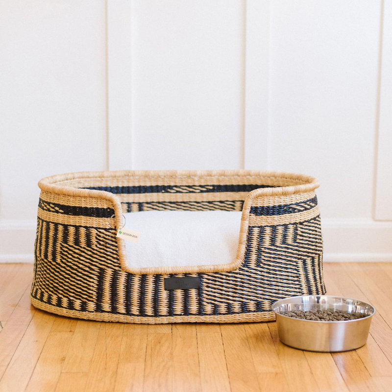 Bear Striped Cotton Pet Bed