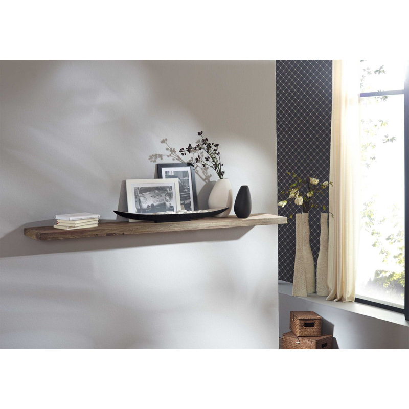 Nature Rosewood Solid Wood Floating Shelf