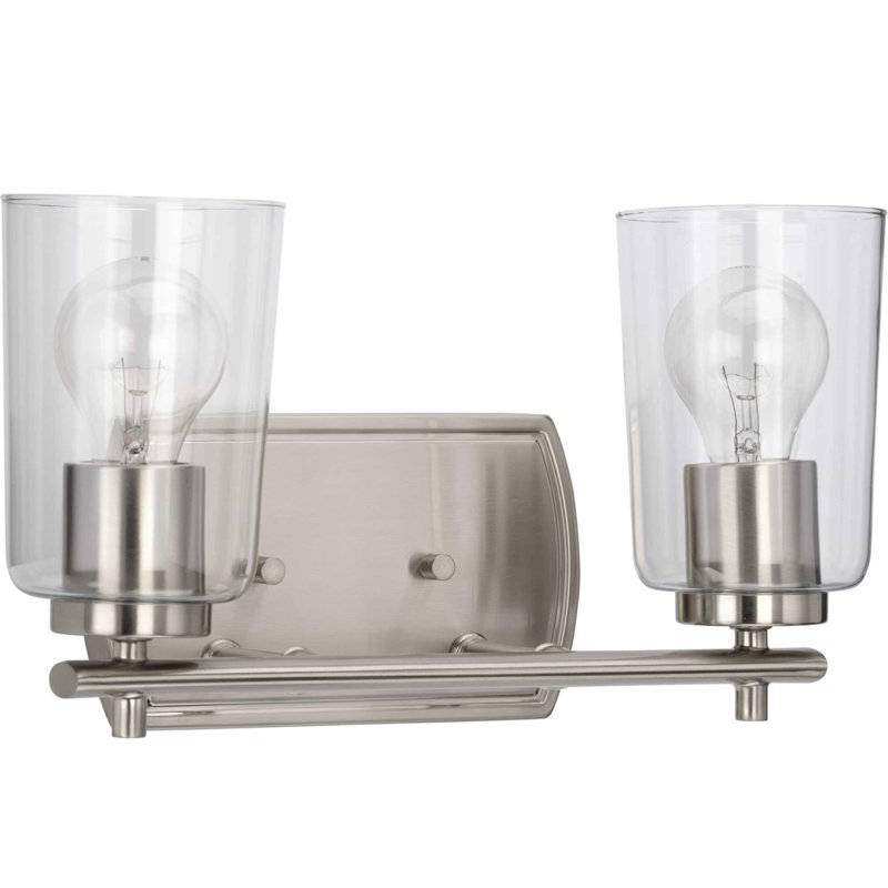 Éclairage pour meuble-lavabo 2 lumières Kilpatrick, Nickel brossé
