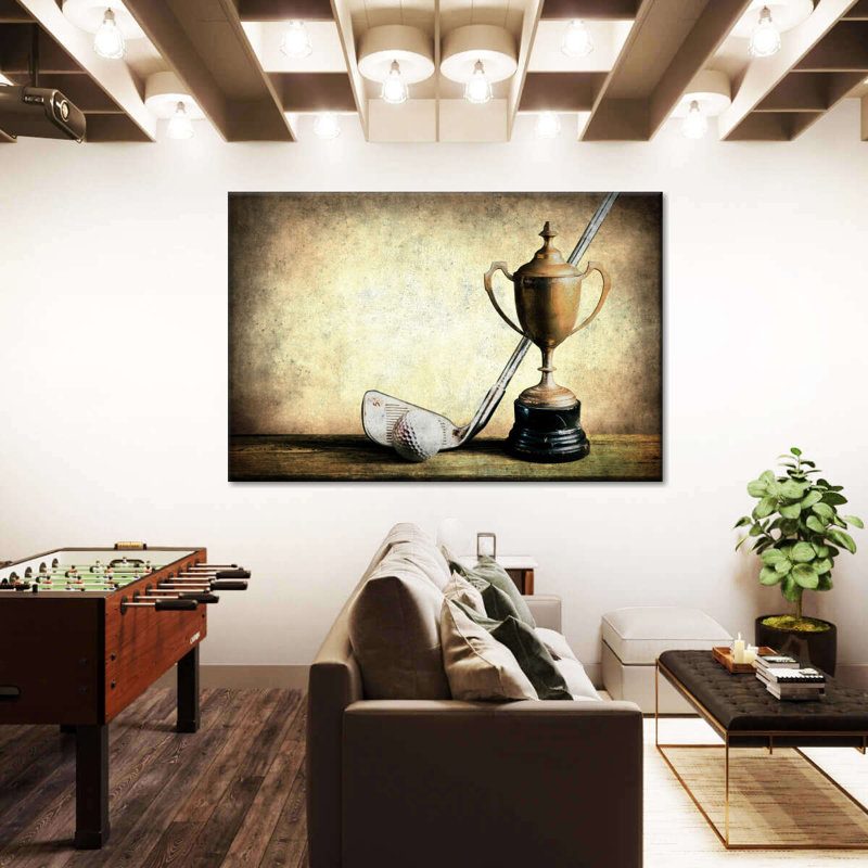 Trophée pour le golf, H 8 po x l 12 po x P 1 po